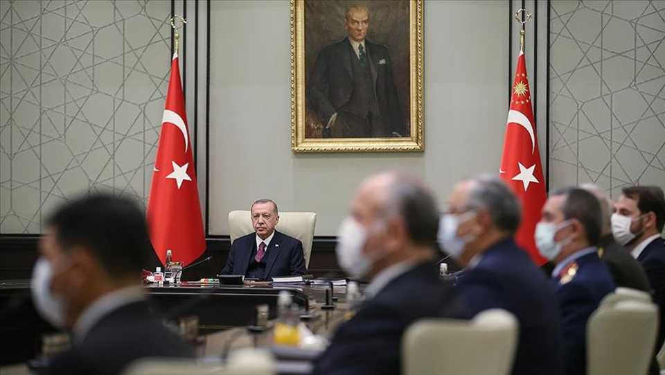 The council was chaired by Turkish President Recep Tayyip Erdogan at the presidential complex and lasted over four hours. September 24, 2020.