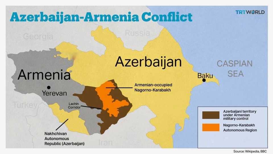 Azerbaijan and Armenia, arch-enemies in the Caucasus, have been locked for decades in a territorial dispute over Armenia-occupied Karabakh.