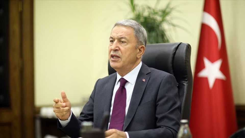 Turkey's Defence Minister Hulusi Akar says the country stands by its Azerbaijani brothers in defending their native land.
