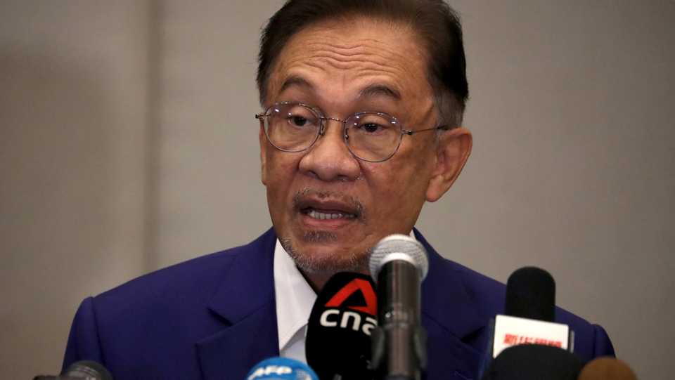 Malaysia opposition leader Anwar Ibrahim in Kuala Lumpur, Malaysia on October 13, 2020.