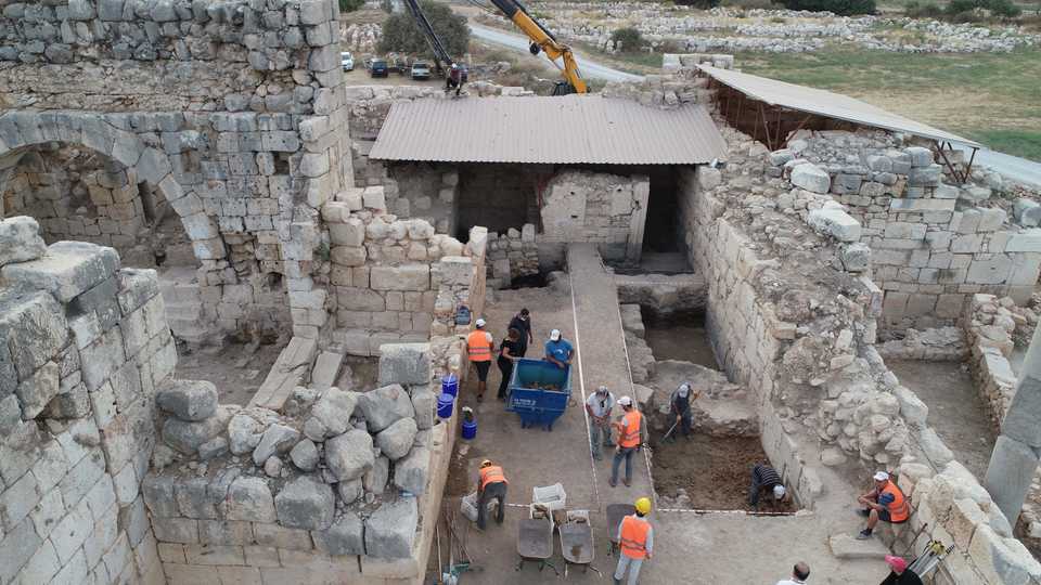 The Nero Bath excavation in Patara, 2020.