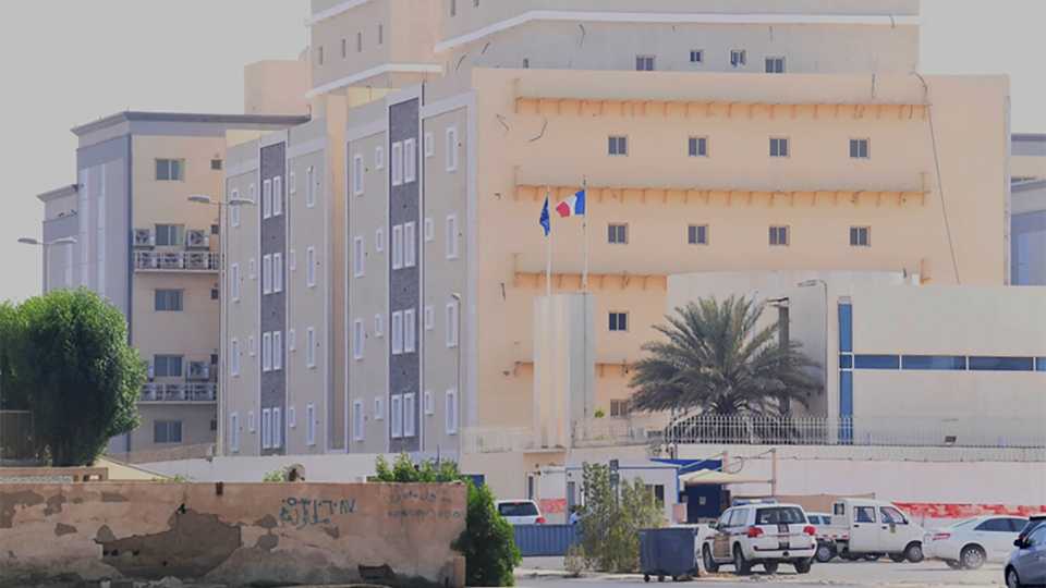 French consulate in the Saudi Red Sea port of Jeddah, where a Saudi citizen wounded a guard in a knife attack on October 29, 2020.