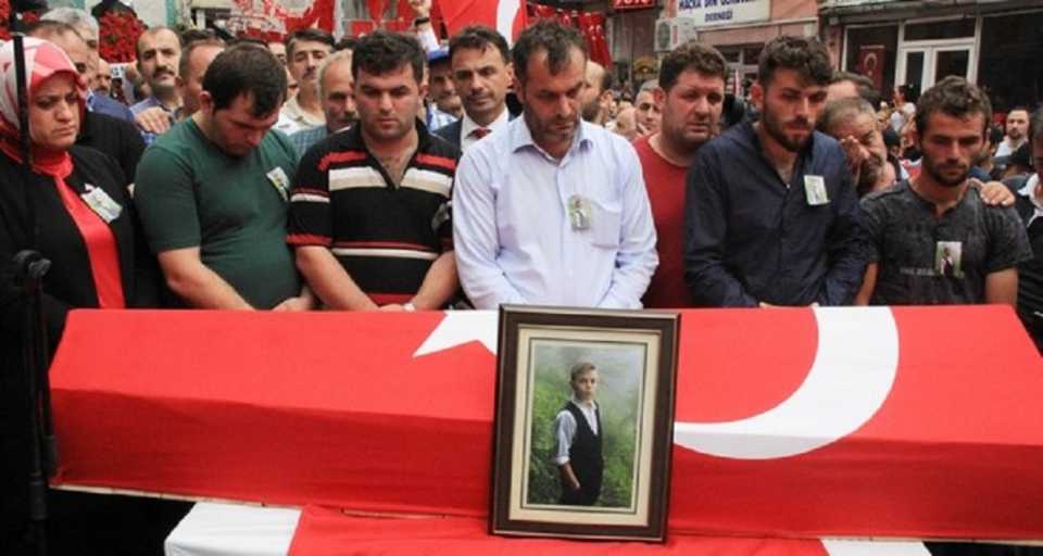 15-year-old Eren Bulbul was killed during a PKK terror attack in Turkey's northeastern Trabzon province on Friday.