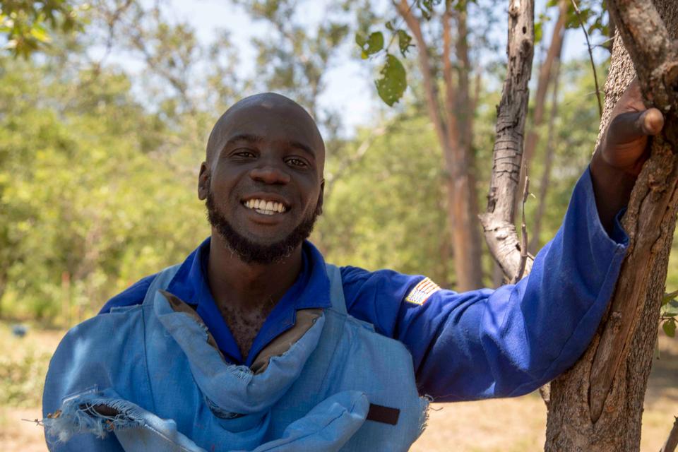 APOPO works hard to recruit local talent for demining operations such as in Zimbabwe.