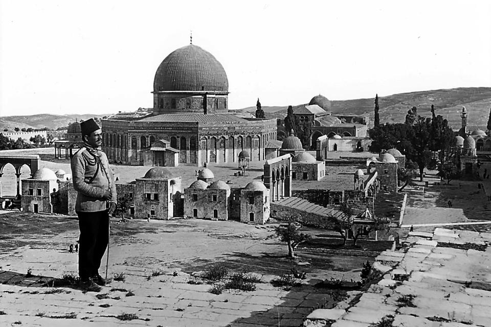 Ottoman officer in Jerusalem in the early 20th century.