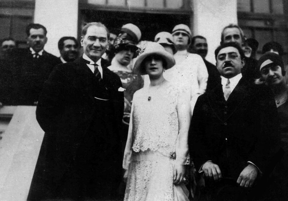 Mustafa Kemal Ataturk, Soraya Tarzi and Amanullah Khan, Ankara, 1928.