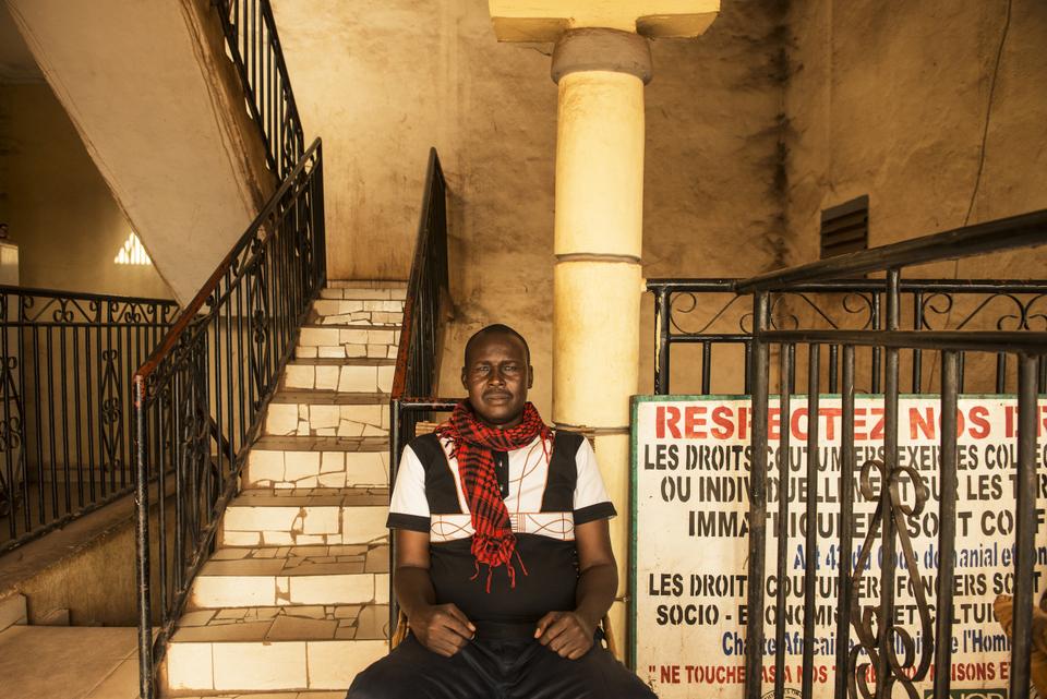 Bamako, Mali: Massa Koné, activist and spokesman for the UCADDDD, at the headquarters of the Association.http://cdni0.trtworld.com/w720/q90/117280_001_1635526397727.jpg