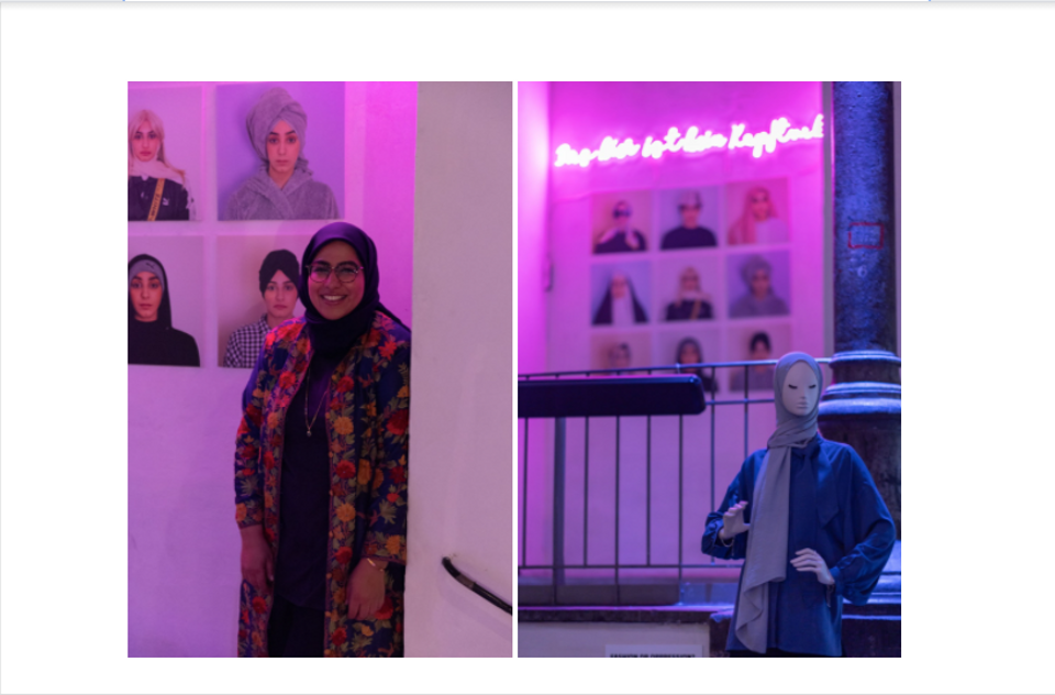 Asma Aiad's artwork is informed by her Muslim identity. As an Austrian artist and activist Asma challenges the hijabi woman stereotype in Austria.