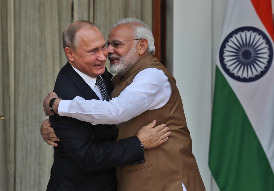 Although India has been cozying up to the Quad nations, it continues to be one of the main buyers of Russian arms.