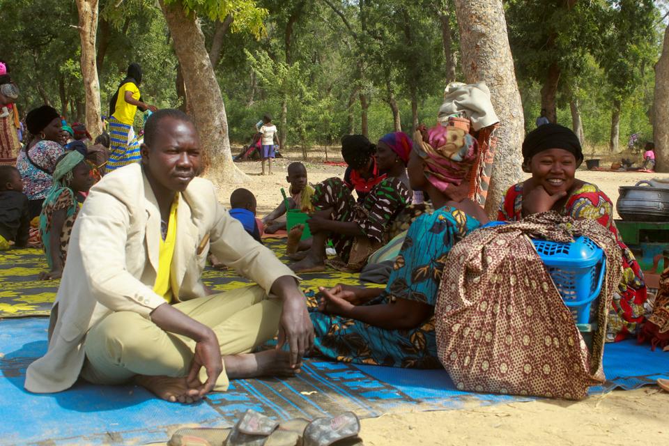 Many refugees have brought only mattresses to wait out the violence in the forest outside N'Djamena.