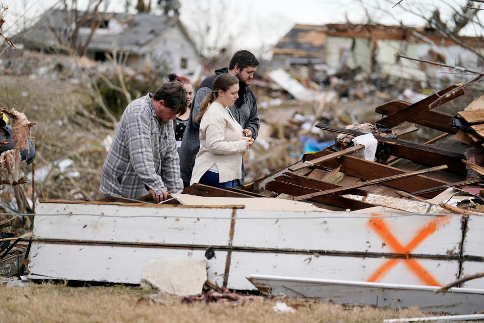 In pictures Kentucky takes stock after tornado destruction