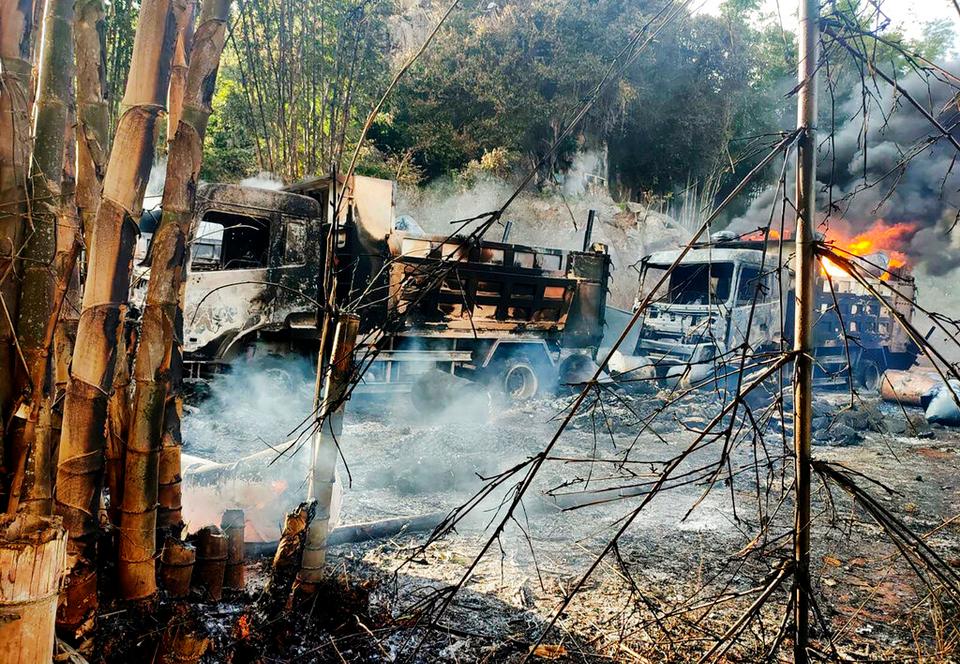 According to witnesses and other reports, Myanmar government forces rounded up villagers, some believed to be women and children, shot dead more than 30 people and set fire to their bodies.