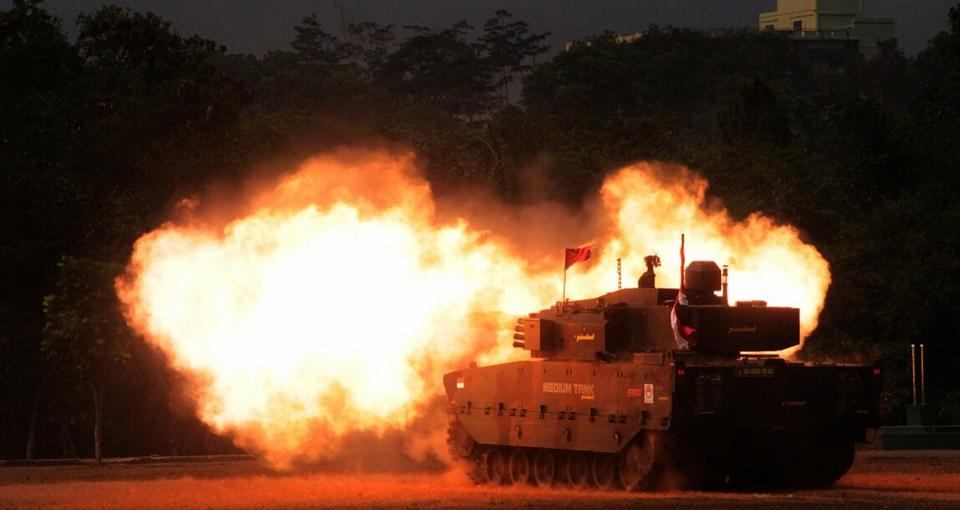 The Kaplan MT/Harimau medium tank was unveiled at the 15th International Defense Fair, literally meaning 'Tiger' in both Turkish and Indonesian.