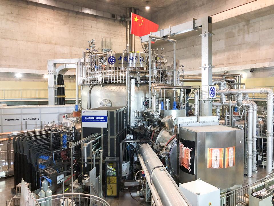 The ‘artificial sun’ is a project dubbed the Experimental Advanced Superconducting Tokamak (EAST), and is operated at a research facility in China’s Heifei city in Anhui Province.