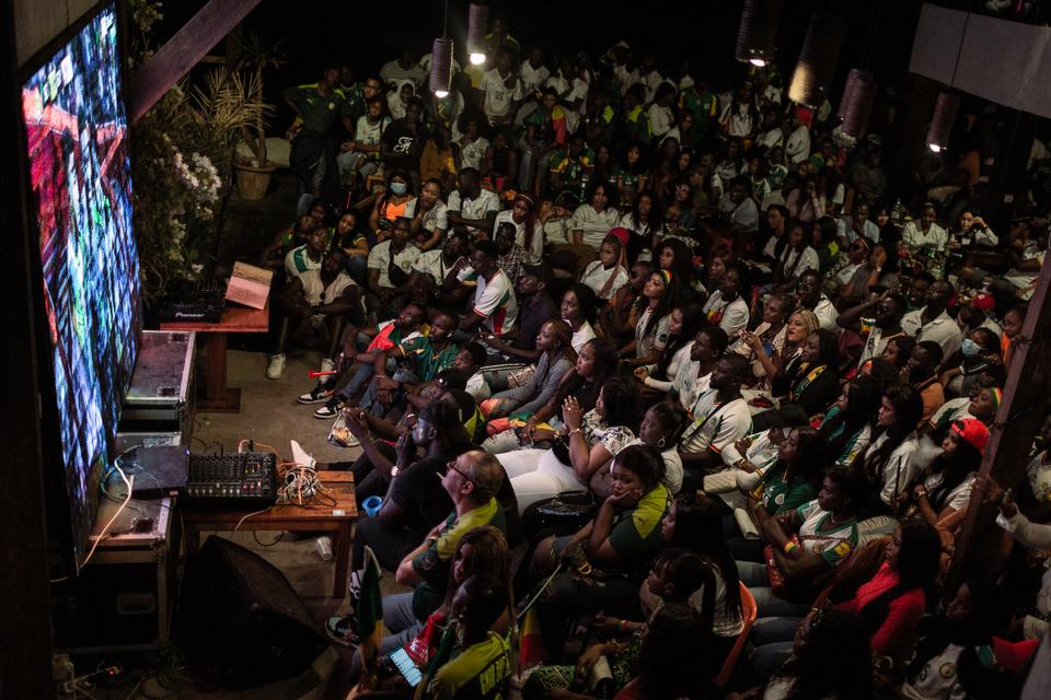 Fans also booked seats to watch the game in Dakar’s ocean-side restaurants in an upscale area. Tensions were high throughout the capital of Senegal from the moment the country's star player Sadio Mane missed a penalty early on in the game.