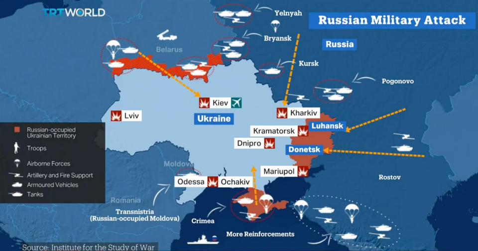 Live blog: Tens of thousands flee Russia's unfolding attack on Ukraine 2