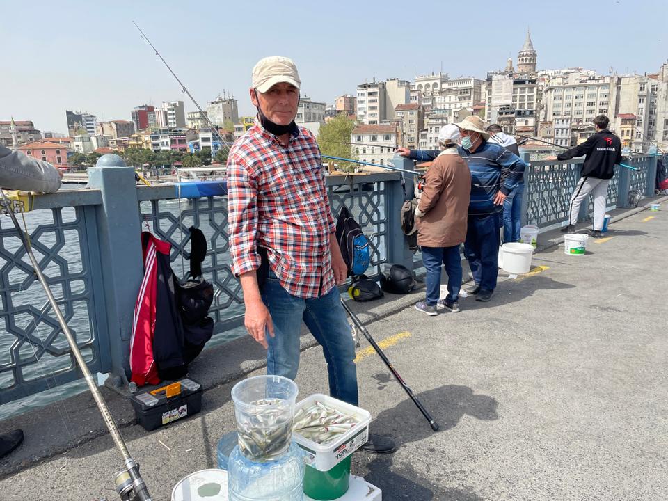 Huseyin Kara, 51, says his ability to catch fish when others can't is due to 
