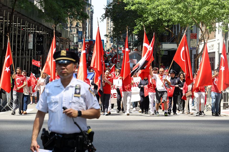 Turkish Americans celebrate Turkish Day Parade with festival in New York
