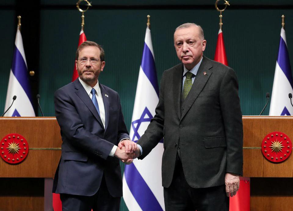 Israeli President Isaac Herzog arrived Ankara last March and met with Turkish President Erdogan in a groundbreaking visit.