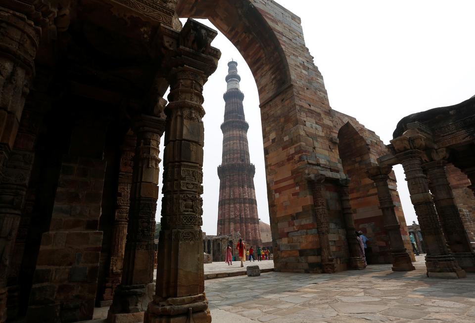The Qutub Minar was built as a tower of victory by the first sultan of Delhi, Qutbuddin Aibak