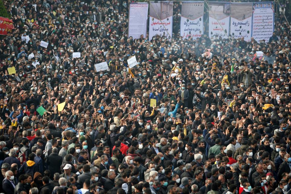 Protests over drought erupted in Tehran, Iran in November 2021, highlighting the country's water crisis that as per experts has been exacerbated by water mismanagement and corruption in government ranks.