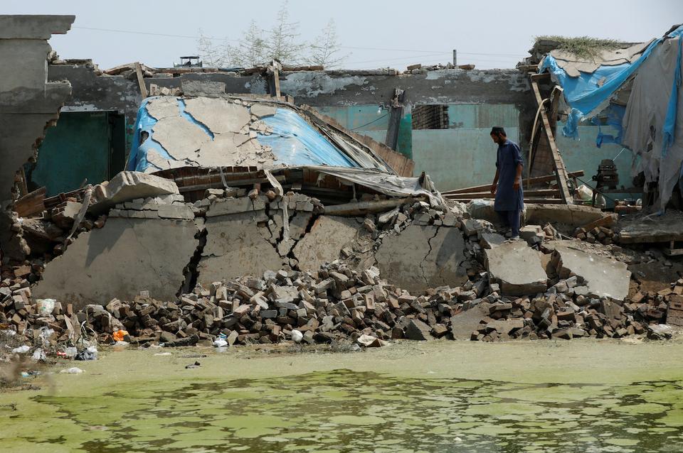 The floods that have inundated a third of the country were preceded by four heatwaves and multiple raging forest fires.