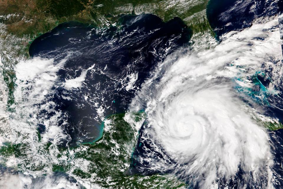 Satellite imagery released by NASA shows Hurricane Ian raging toward Cuba.