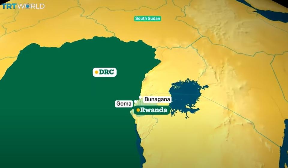 A security source, who declined to be named, says that Karuba, about 30 kilometres west of Goma, 