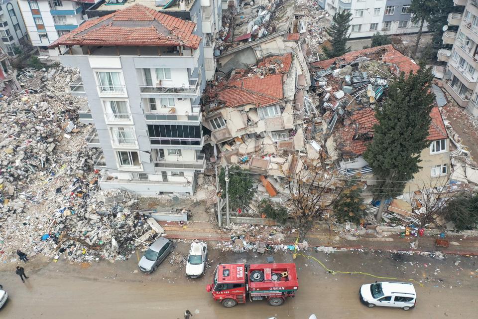 A total of 7,242 aftershocks have been recorded after the devastating earthquakes that shook the country's southeast on February 6, AFAD said.