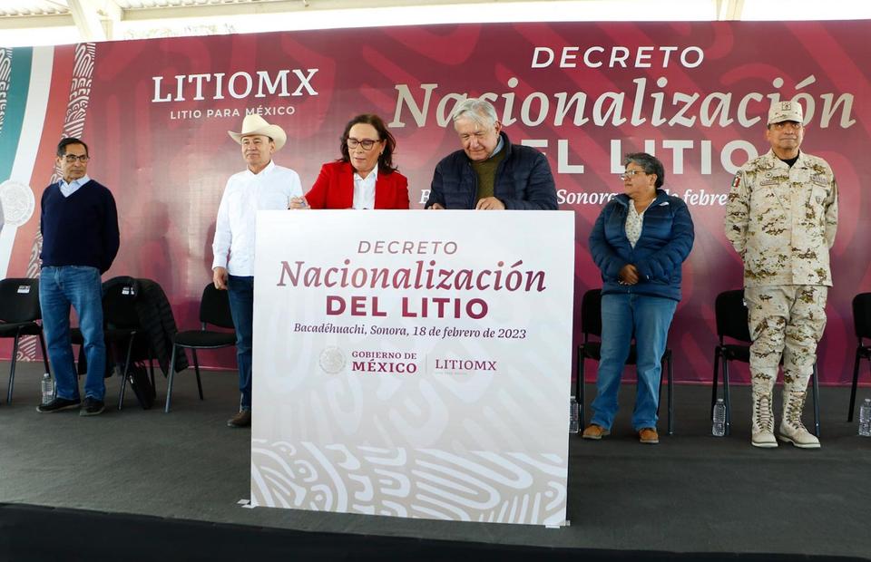 Mexican President Andres Manuel Lopez Obrador (AMLO) nationalised lithium, handing responsibility for lithium reserves over to the energy ministry. The President nationalised Mexico’s lithium deposits last April and created LitioMX (Litio Para Mexico) to mine lithium.