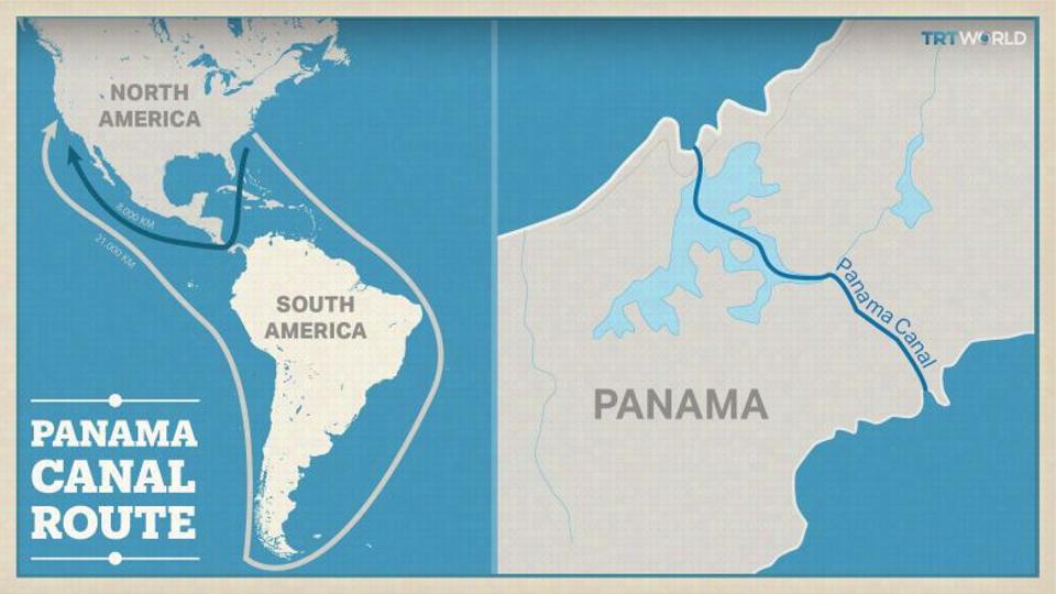 Panama Canal World Map - United States Map