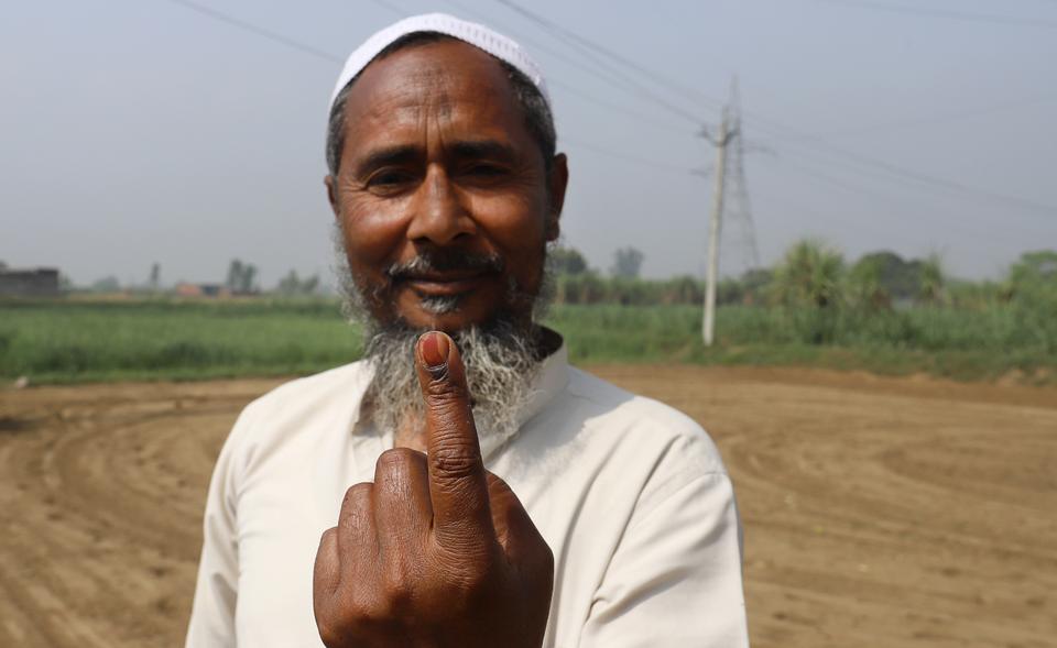 Muslim voter and sugarcane farmer poses for a photo in Uttar Pradesh's Muzaffarnagar's district. The district was a scene of deadly riots in 2013, leading to BJP's victory after votes got divided into Hindus and Muslims.