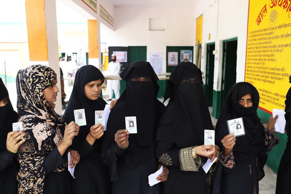 Muslims seem voting considerably for anti-BJP alliance of the regional SP-BSP-RLD parties, that has vowed to end divide between Hindu and Muslim population and patch up the angry sides.