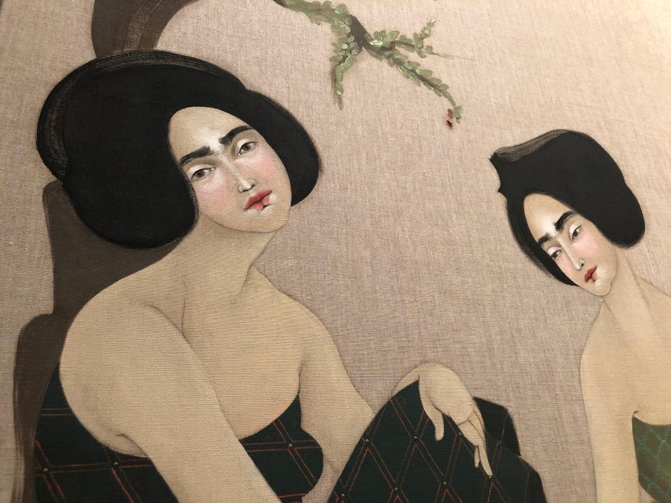 Detail from “Nabog,” by Hayv Kahraman, 2014.