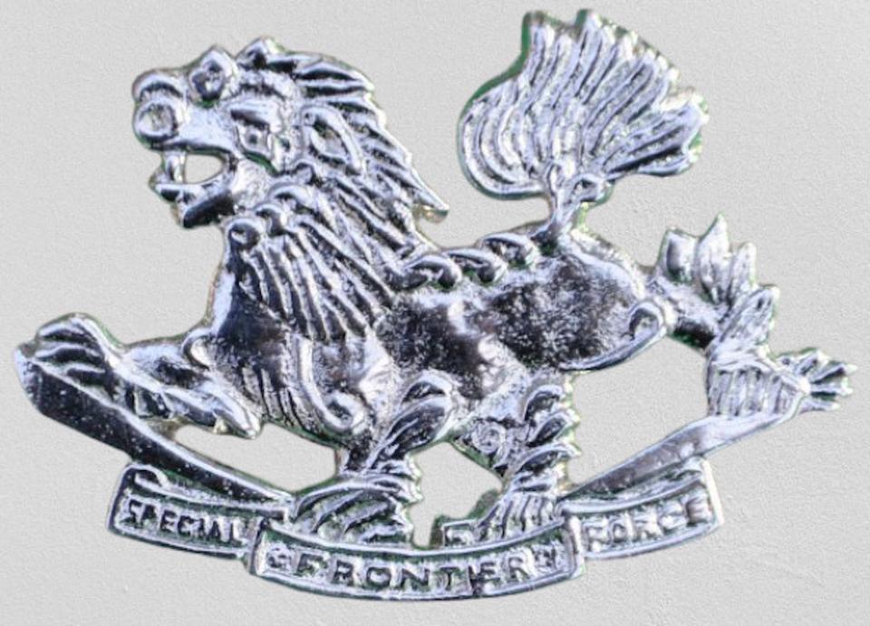 The snow lion insignia of the Special Frontier Force (SFF).