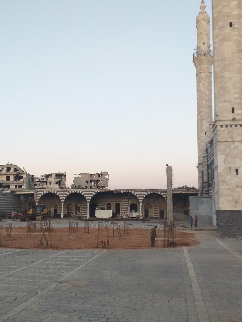 The Mosque Square, which was the starting point for the largest demonstrations in Homs.